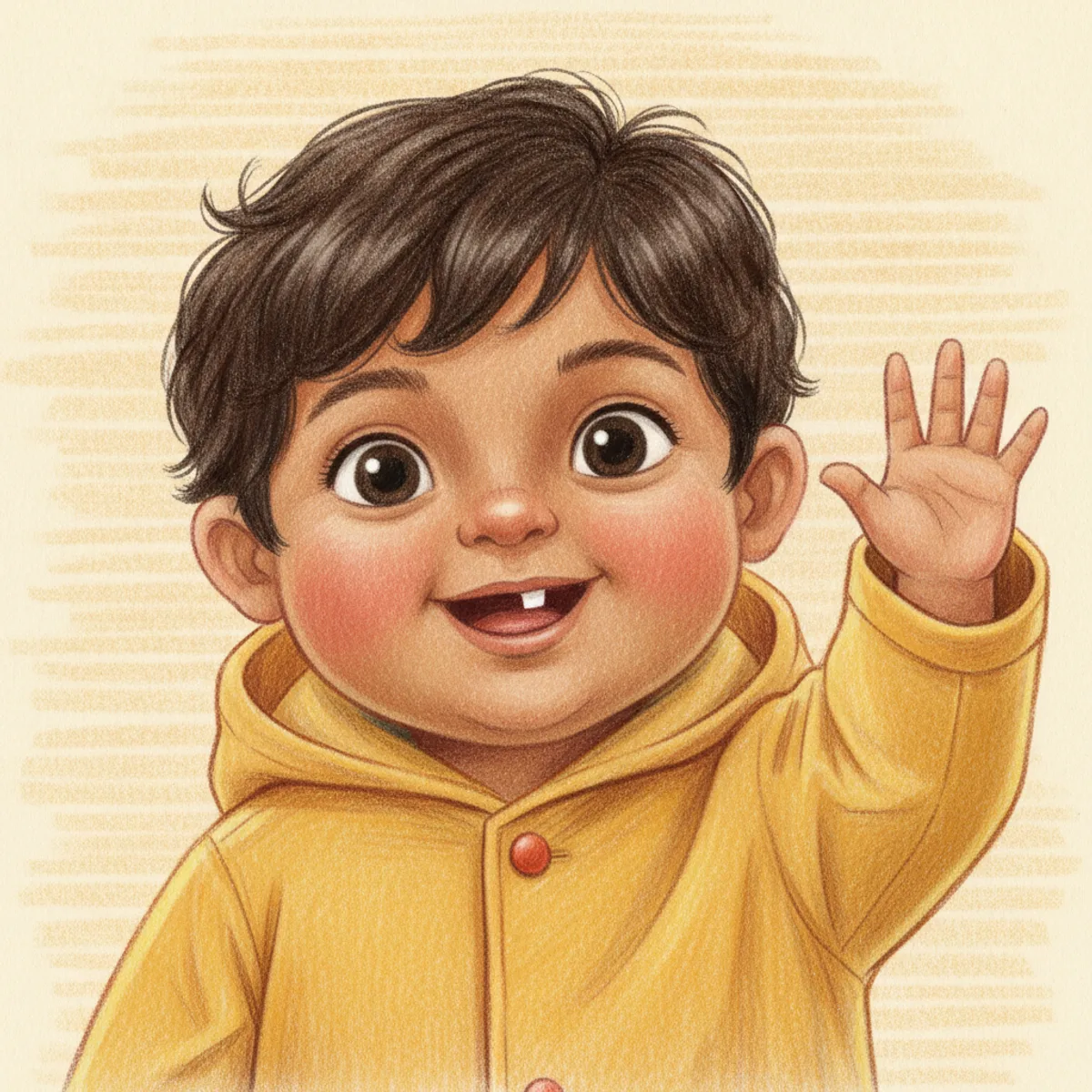 Coloured pencil — sample illustration