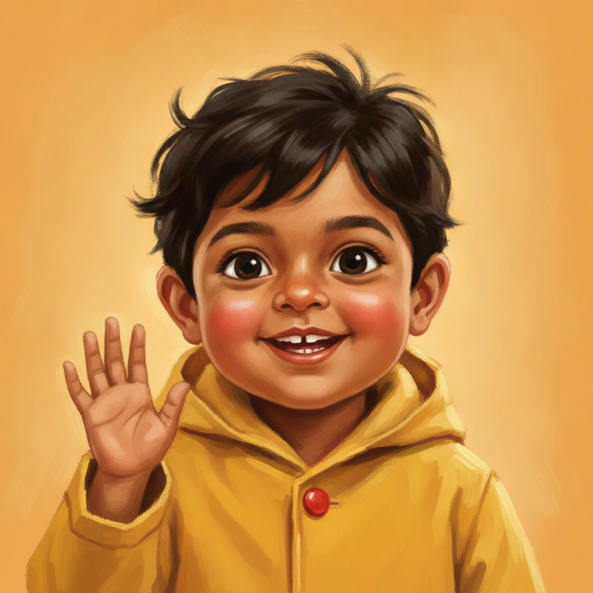 Oil painting storybook — sample illustration