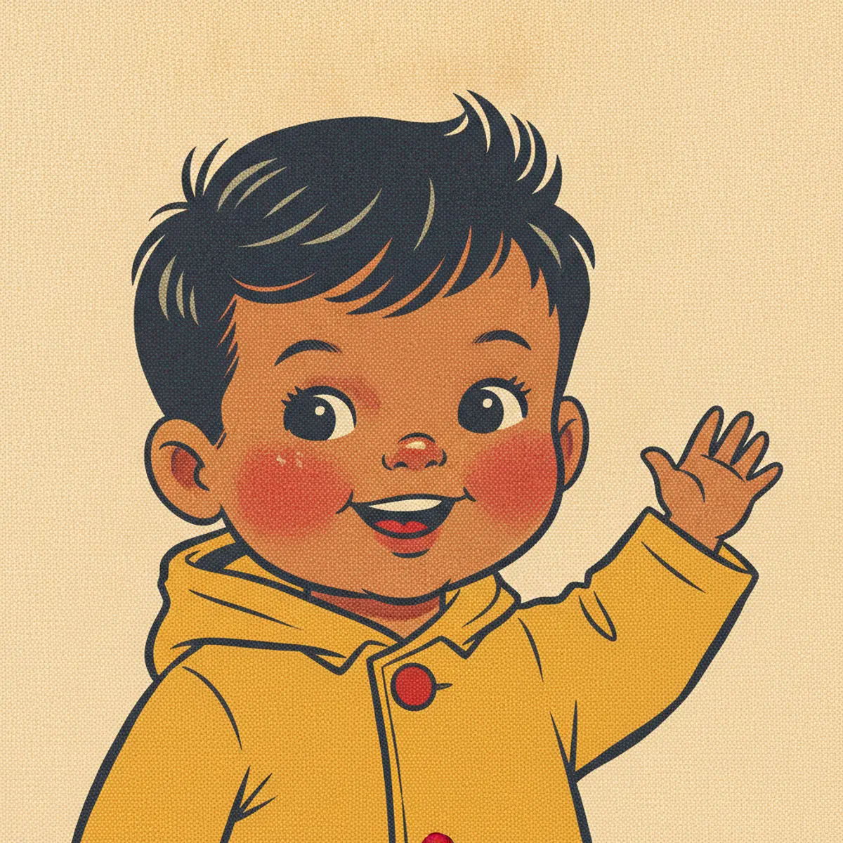 Retro storybook — sample illustration